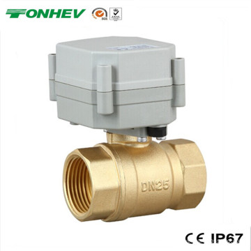 1" 2 Way Electric Actuator Brass Ball Water Valve (T25-B2-A)